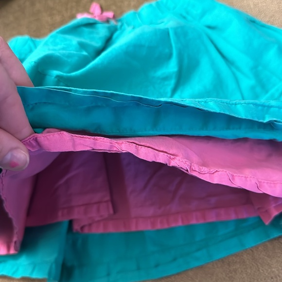Mini Boden skirt size 4-5 greenish blue color with pink lining underneath - Picture 5 of 5
